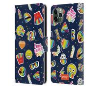 UFFICIALE emoji® ORGOGLIO CUSTODIA COVER A PORTAFOGLIO PER APPLE iPHONE TELEFONI