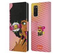 UFFICIALE emoji® POP ART CUSTODIA COVER A PORTAFOGLIO PER SAMSUNG TELEFONI 1