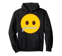 Ufficiale Emoji Zip Bocca Giallo Smile Face Felpa con Cappuccio