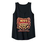 Ufficiale Esclusivo Kiss Army Senza sbocco sul Mare Canotta, Donna, Nero, L