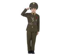 Ufficiale Esercito Costume Ragazzi Guerra Soldato Scuola Vestito Bambini