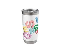 Ufficiale Genesis Colored Logo 3D Bicchiere termico in acciaio inox doppia parete