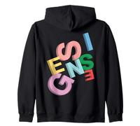 Ufficiale Genesis Colored Logo 3D Felpa con Cappuccio