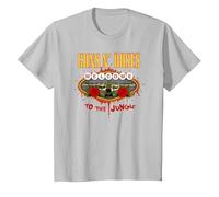 Ufficiale Guns N' Roses Benvenuti nella Giungla Classic Rock Maglietta, Bambini, Argento, 3 Anni