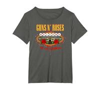 Ufficiale Guns N' Roses Benvenuti nella Giungla Classic Rock Maglietta, Donna Plus-Size, Asfalto, 4X