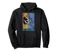 Ufficiale Guns n' Roses Classic Distressed Use Your Illusion Felpa con Cappuccio