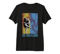 Ufficiale Guns n' Roses Classic Distressed Use Your Illusion Maglietta Premium