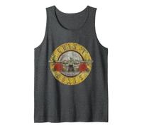 Ufficiale Guns N' Roses Logo Vintage Grigio Canotta