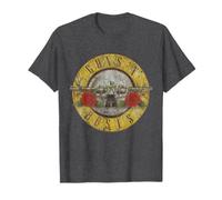Ufficiale Guns N' Roses Logo Vintage Grigio Maglietta
