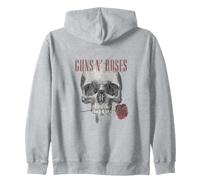 Ufficiale Guns 'n' Roses Skull Rose Felpa con Cappuccio