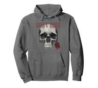 Ufficiale Guns 'n' Roses Skull Rose Felpa con Cappuccio
