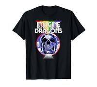 Ufficiale Imagine Dragons Teschio Rock Alternativo Band Logo Maglietta