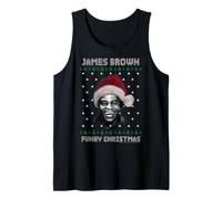 Ufficiale James Brown Funky Christmas Singing Santa Hat Canotta