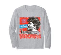 Ufficiale James Brown Rock And Roll Legend Artwork Maglia a Manica
