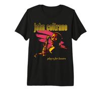 Ufficiale John Coltrane Jazz Icon Merch - Plays for Lovers Maglietta Premium