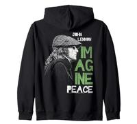 Ufficiale John Lennon Imagine Peace Rock Vintage Felpa con Cappuccio