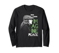 Ufficiale John Lennon Imagine Peace Vintage Rock Pop Solista Maglia a Manica