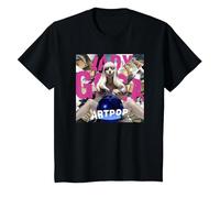 Ufficiale Lady Gaga Artpop Maglietta, Bambini, Nero, 4 Anni