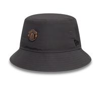 Ufficiale Manchester United Bronzo Logo Secchio Cappello Adulti Grigio Scuro