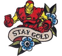 Ufficiale Marvel Comics Avengers Iron Man Rétro Stay Oro Ferro Su Toppa Applique