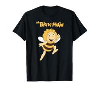 Ufficiale Maya l'Ape Retro Motif Cartoni Animati Serie Logo Maglietta