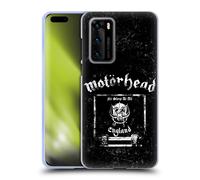 UFFICIALE MOTORHEAD LOGO CUSTODIA COVER MORBIDA IN GEL PER HUAWEI TELEFONI