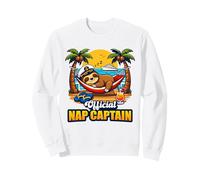Ufficiale Nap Capitano Divertente Crociera Bradipo Vacanza Felpa