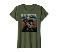 Ufficiale Pantera Cowboys from Hell Metal Vintage Band Maglietta, Donna, Oliva, L