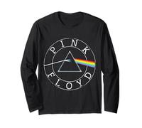 Ufficiale Pink Floyd Prism Album Circle Logo Maglia a Manica
