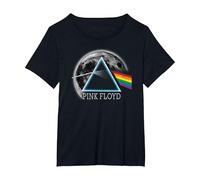 Ufficiale Pink Floyd The Dark Side of The Moon Rock Band Maglietta, Donna Plus-Size, Nero, 6X