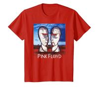 Ufficiale Pink Floyd The Division Bell Rock Maglietta, Bambini, Rosso, 3 Anni