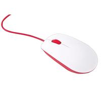 Ufficiale Raspberry Pi Mouse, Rosso / Bianco - RASPBERRY-PI