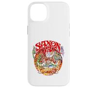 Ufficiale Saxon Forever Free Heavy Metal Band Vintage Custodia per iPhone 14 Plus