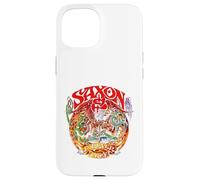 Ufficiale Saxon Forever Free Heavy Metal Band Vintage Custodia per iPhone 15