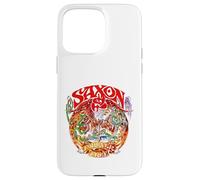 Ufficiale Saxon Forever Free Heavy Metal Band Vintage Custodia per iPhone 15 Pro Max
