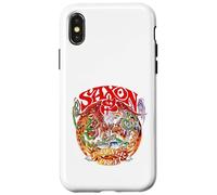 Ufficiale Saxon Forever Free Heavy Metal Band Vintage Custodia per iPhone X/XS