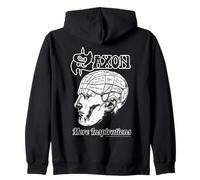 Ufficiale Saxon More Inspiration Band Heavy Metal Rock Felpa con Cappuccio