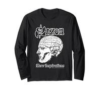 Ufficiale Saxon More Inspiration Band Heavy Metal Rock Maglia a Manica
