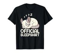 Ufficiale Sleepshirt Chinchilla Sleeping Animals Sarcastico Maglietta