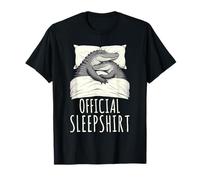 Ufficiale Sleepshirt Crocodile Sarcastico Sleeping Animals Maglietta