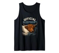 Ufficiale Sleepshirt Funny Highland Cows Donne Ragazze Canotta