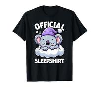 Ufficiale Sleepshirt Koala Cozy Nap Sleeping Animals Sleep Maglietta