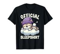 Ufficiale Sleepshirt Leopard Sarcastico Sleeping Animals Maglietta