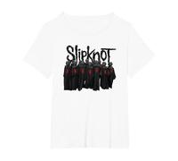 Ufficiale Slipknot Choir Unsainted Metal Band Vintage retrò Maglietta, Donna Plus-Size, Bianco, 3X