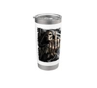 Ufficiale Spiral Bone Finger Skeleton Gothic Fantasy Bicchiere termico in acciaio inox doppia parete