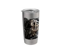 Ufficiale Spiral Bone Finger Skeleton Gothic Fantasy Bicchiere termico in acciaio inox doppia parete