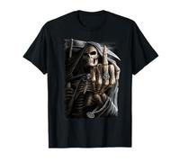 Ufficiale Spiral Bone Finger Skeleton Gothic Fantasy Maglietta