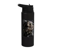 Ufficiale Spiral Bone Finger Skeleton Gothic Fantasy Stainless Steel Insulated Water Bottle