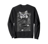 Ufficiale Spiral Bright Eyes Kitten Gothic Fantasy Felpa