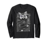 Ufficiale Spiral Bright Eyes Kitten Gothic Fantasy Maglia a Manica